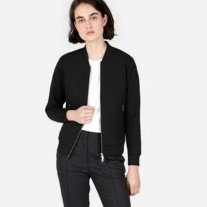 Black Everlane Scuba Bomber Jacket